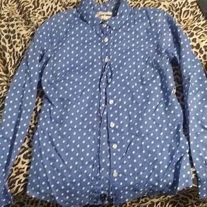 J. Crew size 2 blue button up shirt